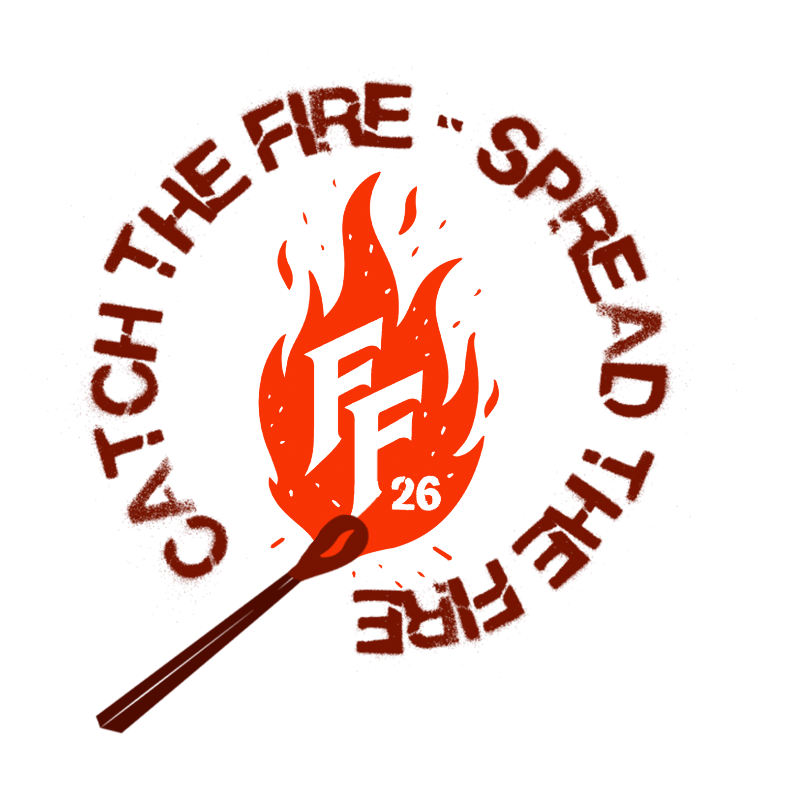 Fire Fest flame and match logo